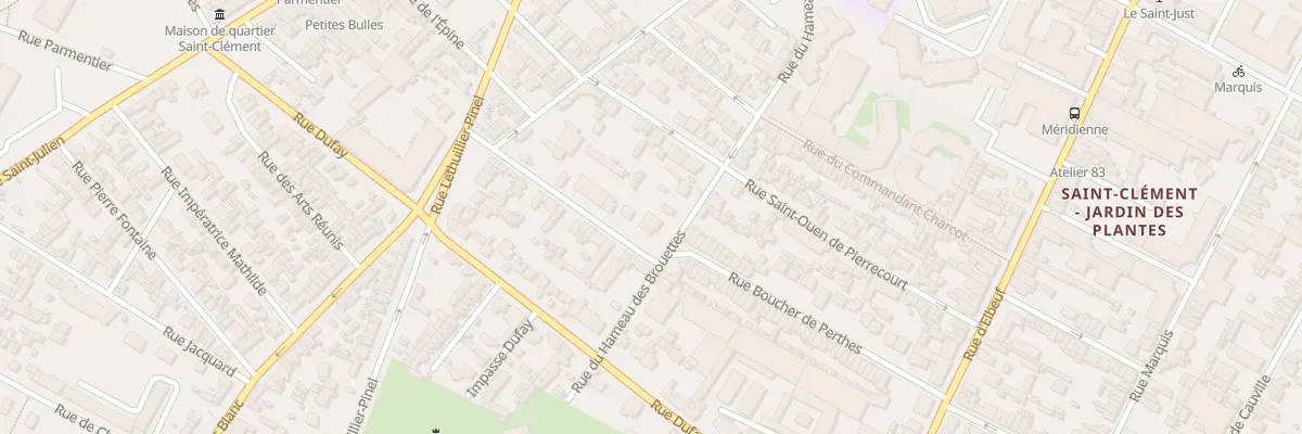 Plan du 50 Rue Boucher Perthes à Rouen