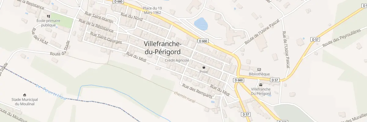 Plan du 225 Rue Notre Dame à Villefranche-du-Périgord
