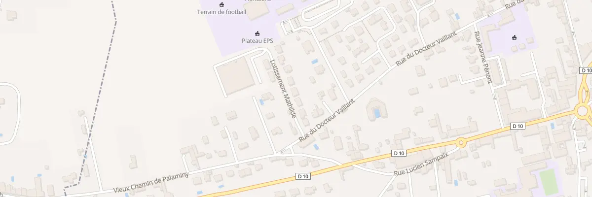 Plan du 5004G Rue du Docteur Vaillant à Cazères
