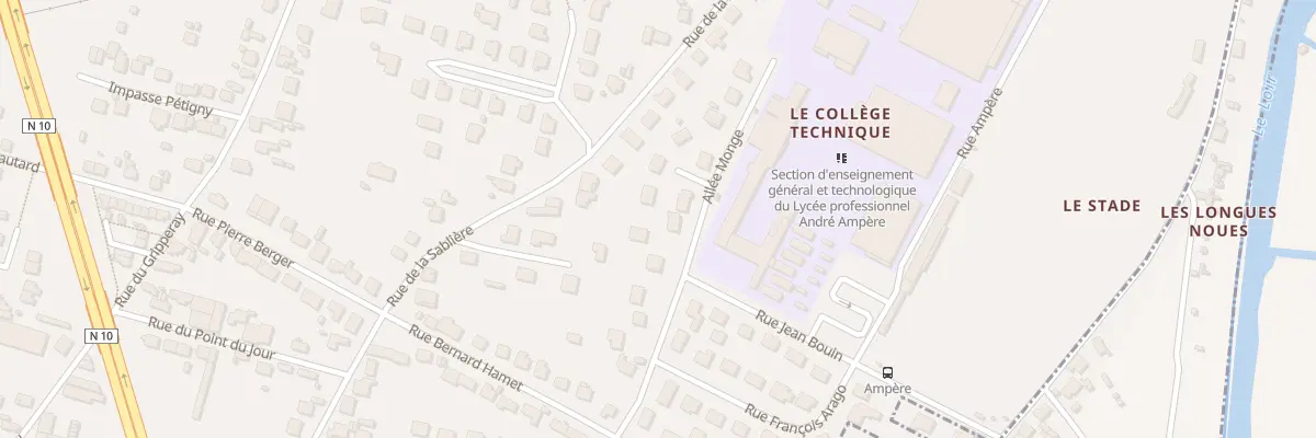 Plan du 3 All Monge à Vendôme