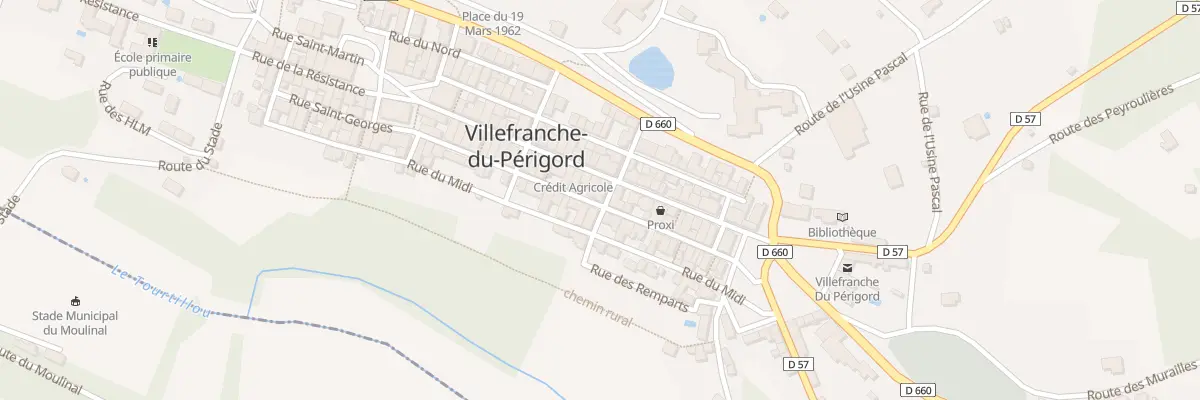 Plan du 224A Rue Saint Georges à Villefranche-du-Périgord