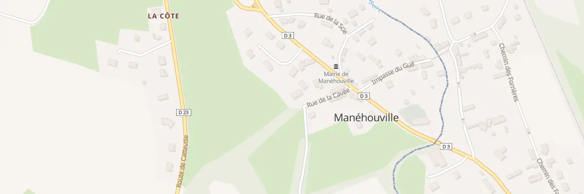 Plan du 3 Rue de la Cavee à Manéhouville