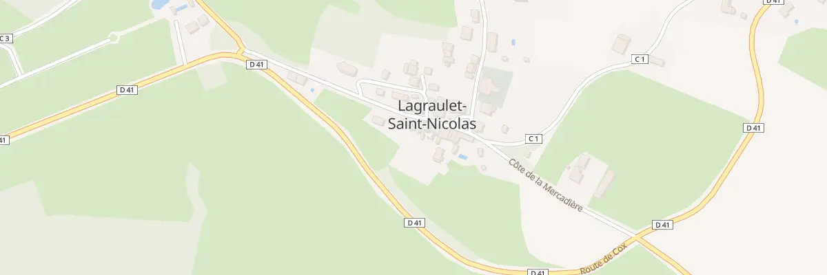 Plan du 33 Le Village à Lagraulet-Saint-Nicolas