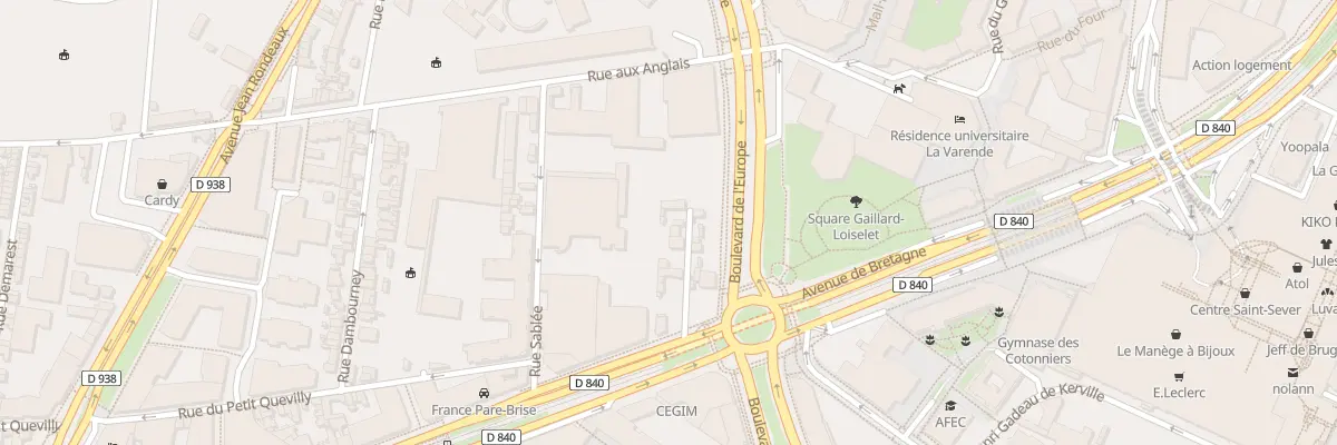 Plan du 24 Av de Caen à Rouen
