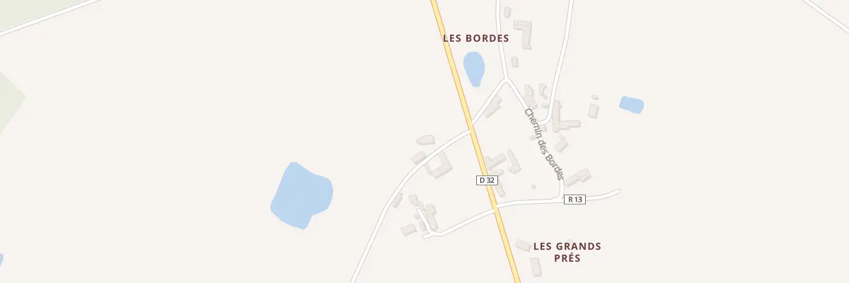 Plan du 13 Les Bordes à Lingé