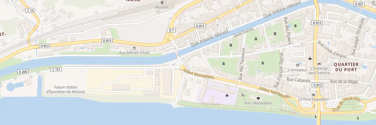 Plan du 31 Quai Ducos à Moissac