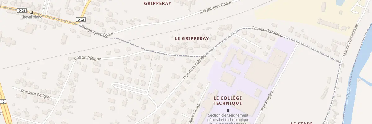Plan du 28 Rue de la Sablière à Vendôme