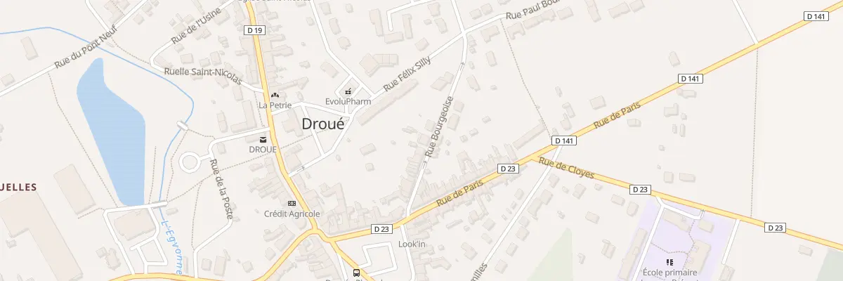 Plan du 21 Rue Bourgeoise à Droué