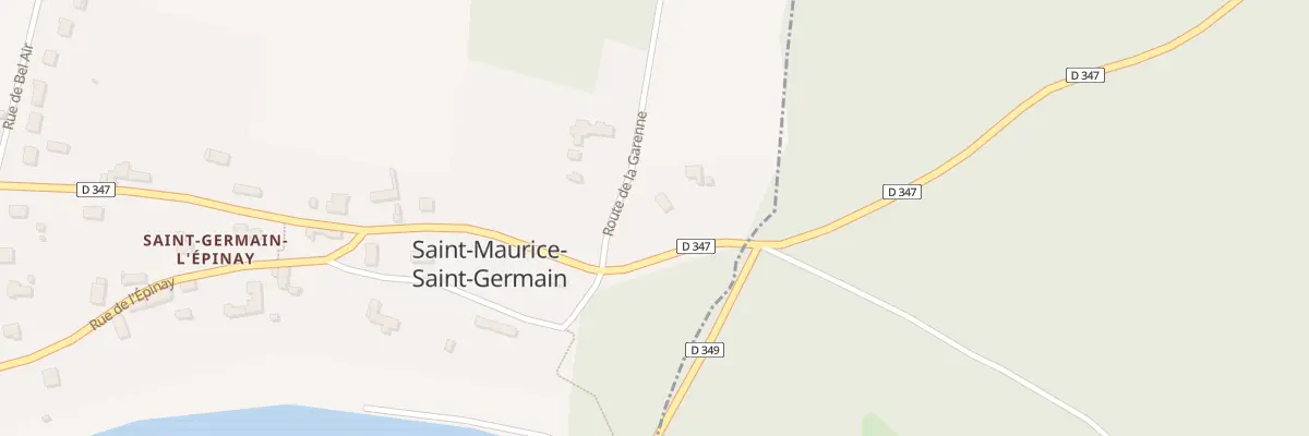 Plan du 2 Rte de la Garenne à Saint-Maurice-Saint-Germain