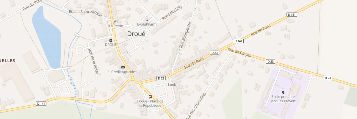 Plan du 6 Rue Bourgeoise à Droué