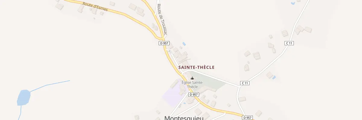 Plan du 5045 Sainte Thecle Nord à Montesquieu