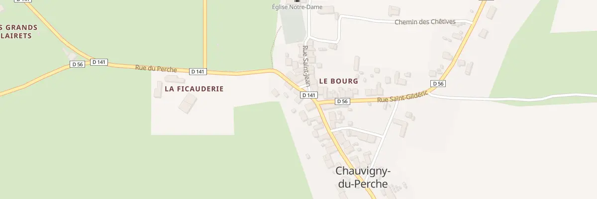 Plan du 6 Rue du Perche à Chauvigny-du-Perche