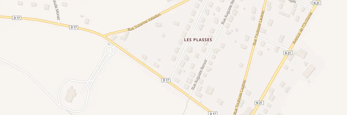 Plan du 5 Rue Eugène Delacroix à Séreilhac