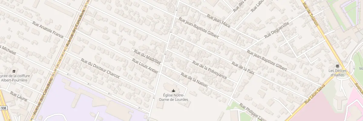 Plan du 6 Rue de la Prévoyance à Sotteville-lès-Rouen