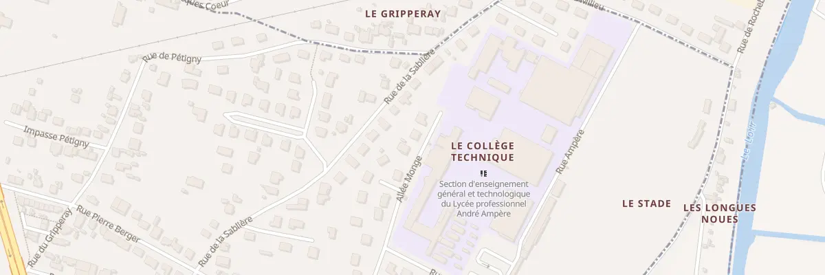 Plan du 17 All Monge à Vendôme