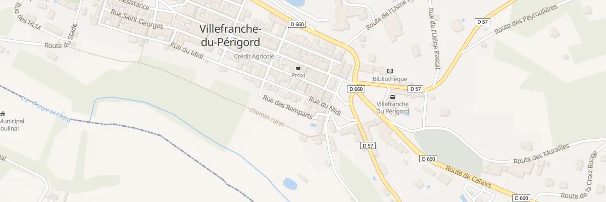 Plan du 11 Rue du Midi à Villefranche-du-Périgord