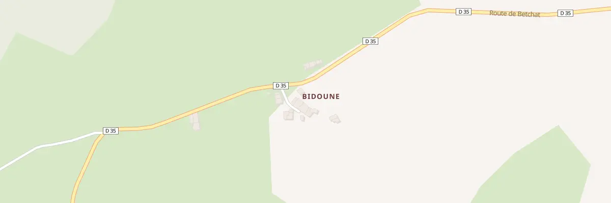 Plan du 15 Bidoune Hameau à Fabas
