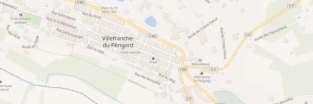 Plan du 12 Rue Notre Dame à Villefranche-du-Périgord