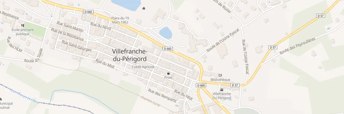 Plan du 262 Rue Saint Martin à Villefranche-du-Périgord