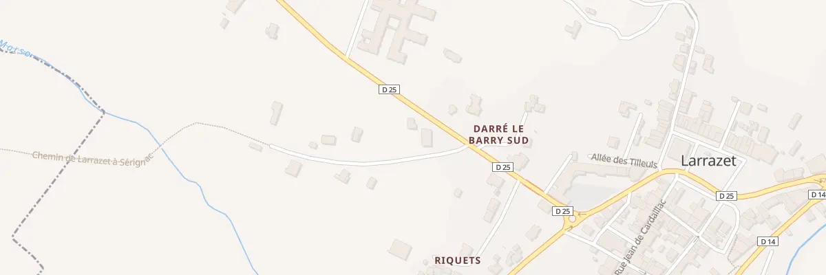 Plan du 5308 La Touerrio à Larrazet