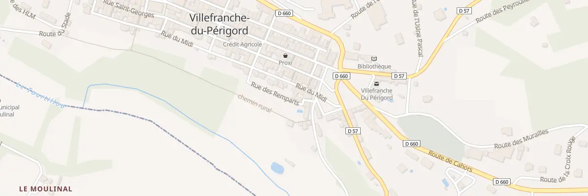 Plan du 4 Rue des Remparts à Villefranche-du-Périgord