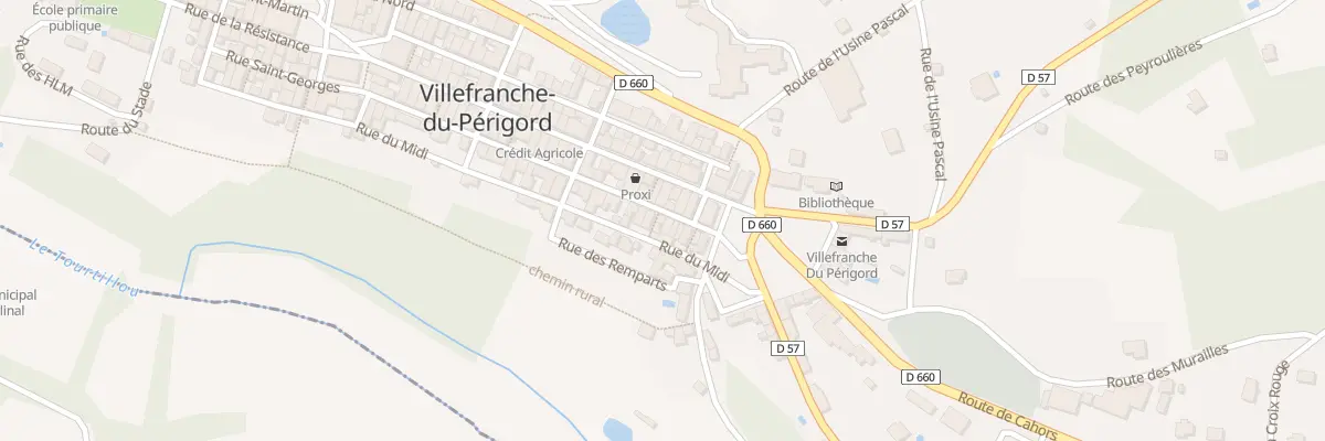 Plan du 231 Le Bourg à Villefranche-du-Périgord