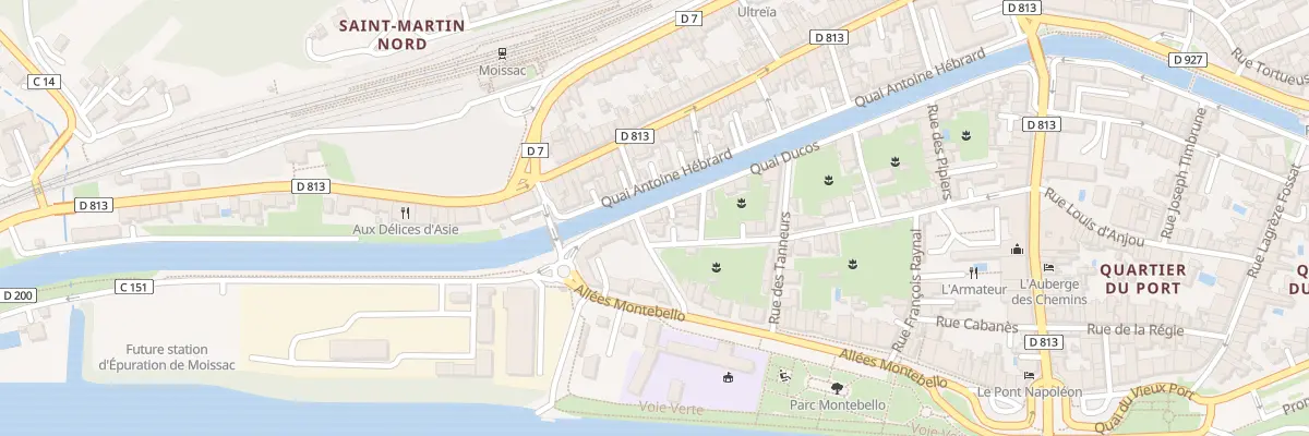 Plan du 27 Quai Ducos à Moissac