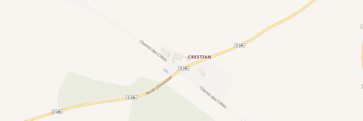 Plan du 70 Crestian à Caubiac