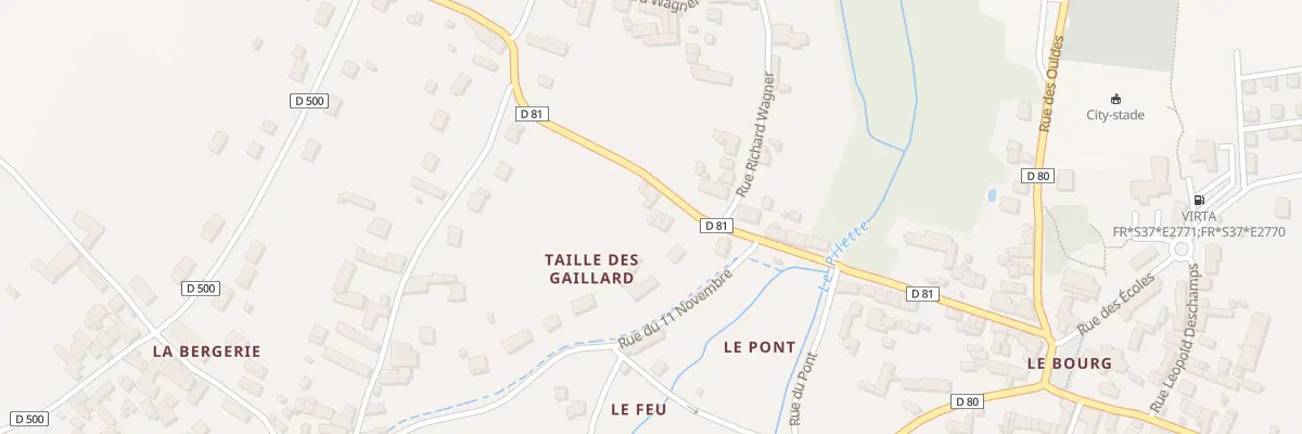 Plan du 17 Rue d’Amboise à Francueil