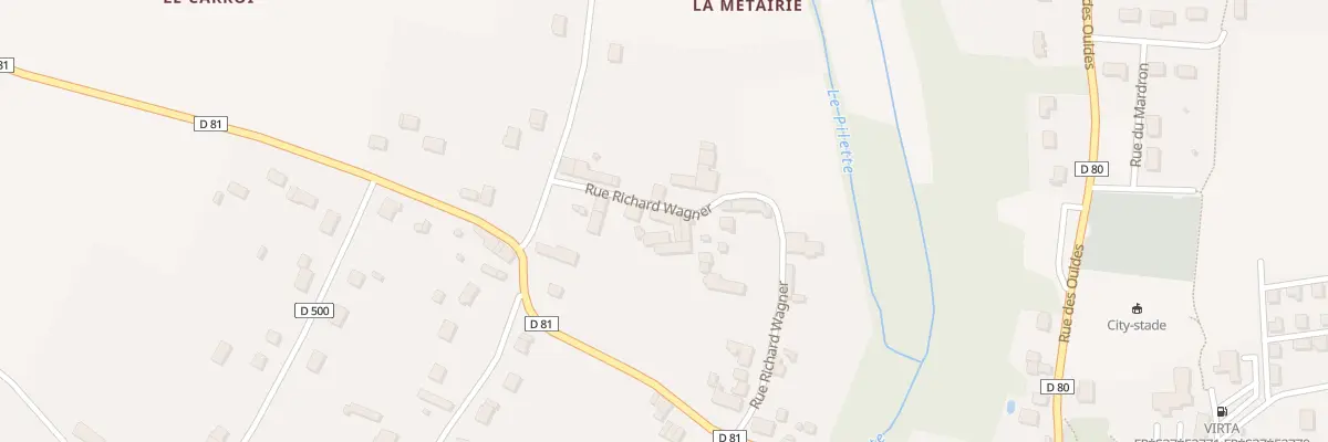 Plan du 15 Rue Richard Wagner à Francueil