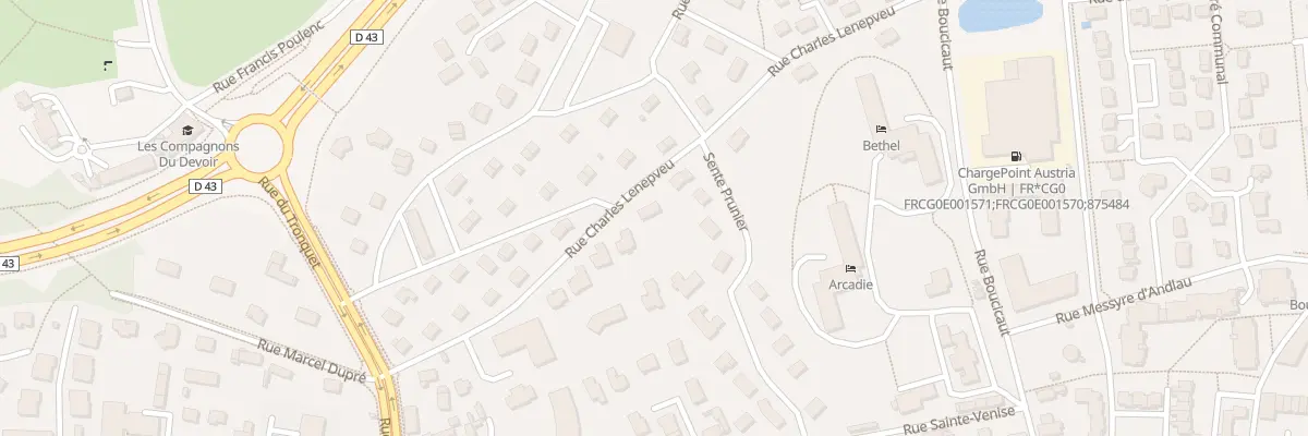 Plan du 16 Rue Charles Lenepveu à Mont-Saint-Aignan