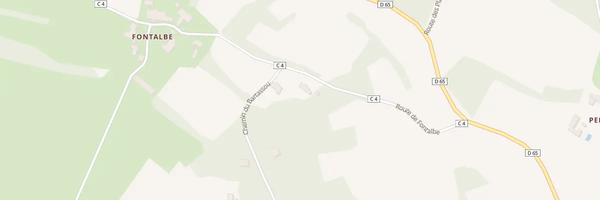 Plan du 5194F La Pousaque et Les Vignals à Sérignac