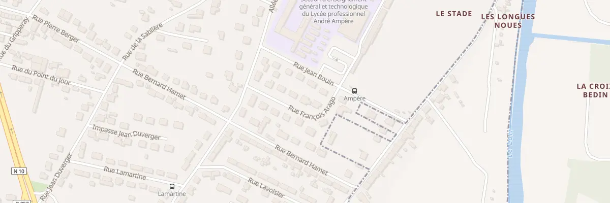 Plan du 10 Rue François Arago à Vendôme