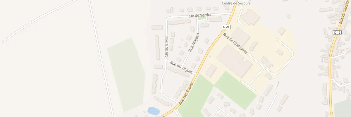 Plan du 12 Rue Majean à La Ville-aux-Clercs