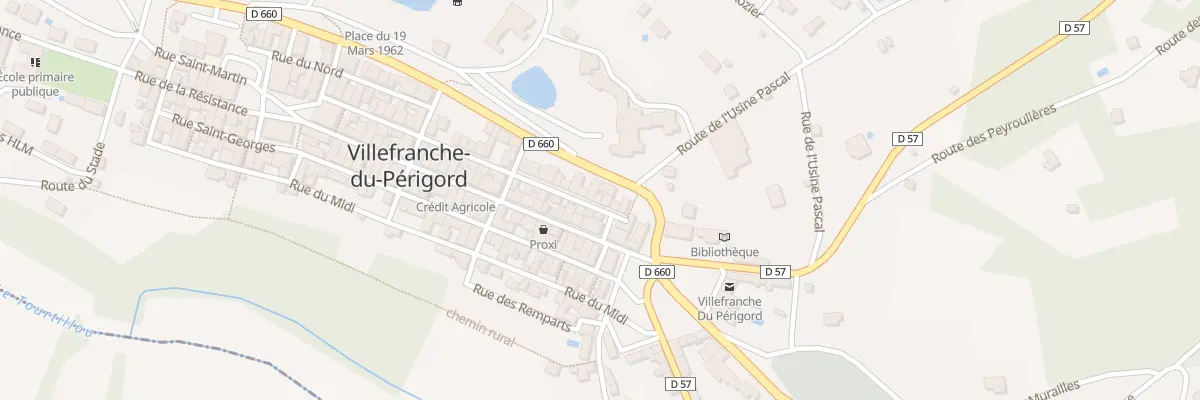 Plan du 258 Rue Saint Martin à Villefranche-du-Périgord
