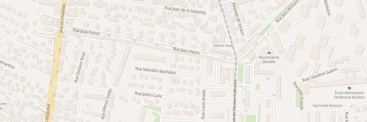 Plan du 10 Rue Jean Perrin à Saint-Étienne-du-Rouvray