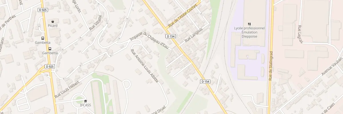 Plan du 6 Imp Mercier à Dieppe
