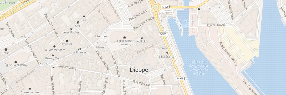 Plan du 12 Rue du Mortier d’Or à Dieppe