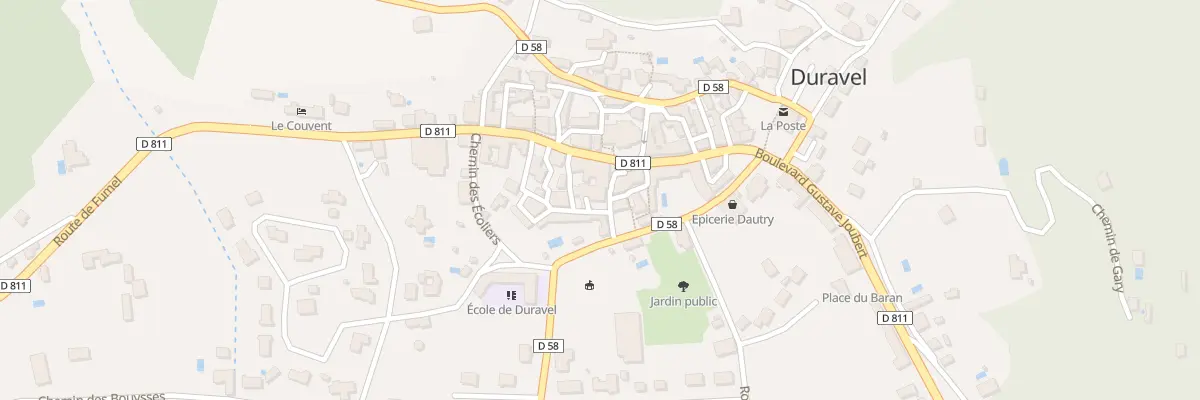 Plan du 5066 Pl de la Halle à Duravel