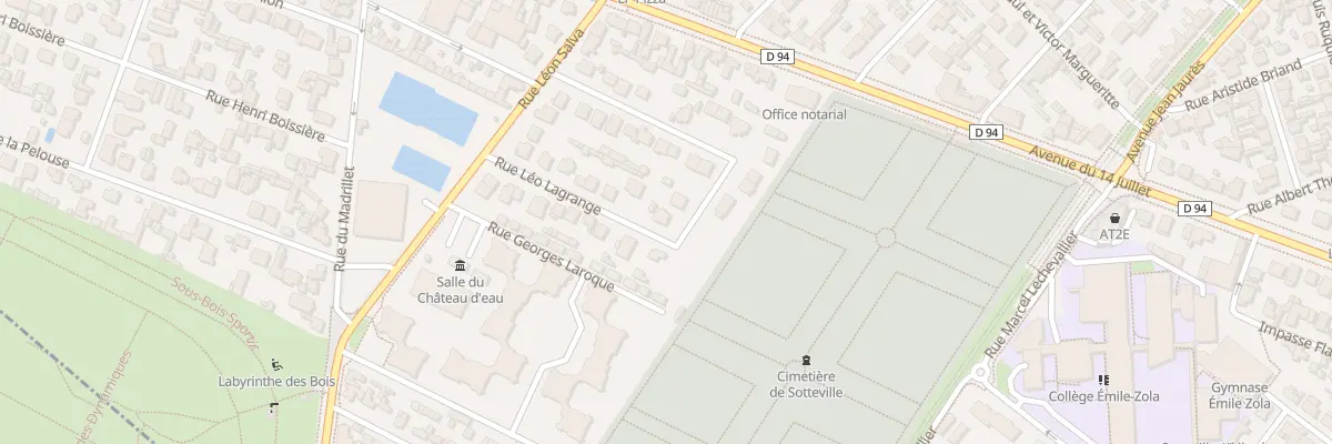 Plan du 22 Rue Leo Lagrange à Sotteville-lès-Rouen