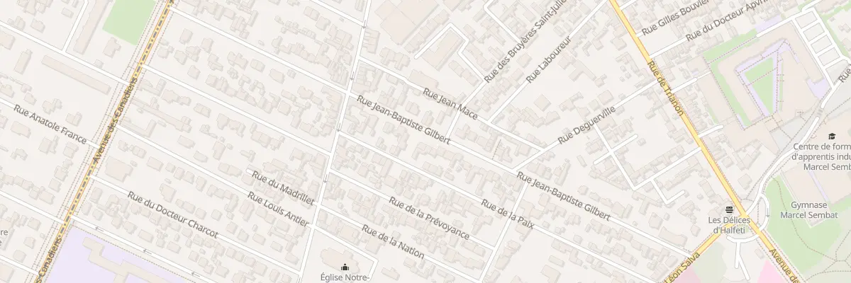 Plan du 34 Rue Jean-Bapt Gilbert à Sotteville-lès-Rouen