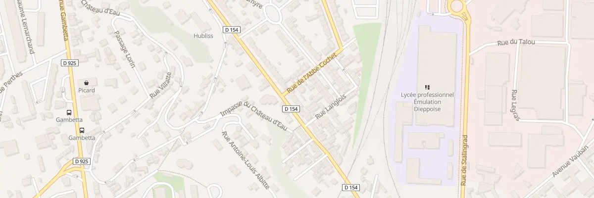Plan du 138 Rue Gal Chanzy à Dieppe