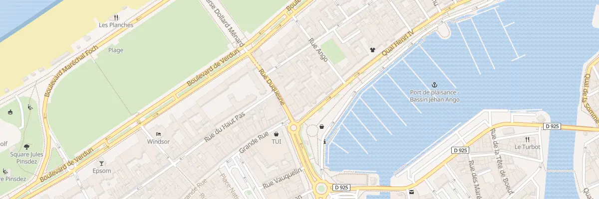 Plan du 7 Quai Henri IV à Dieppe