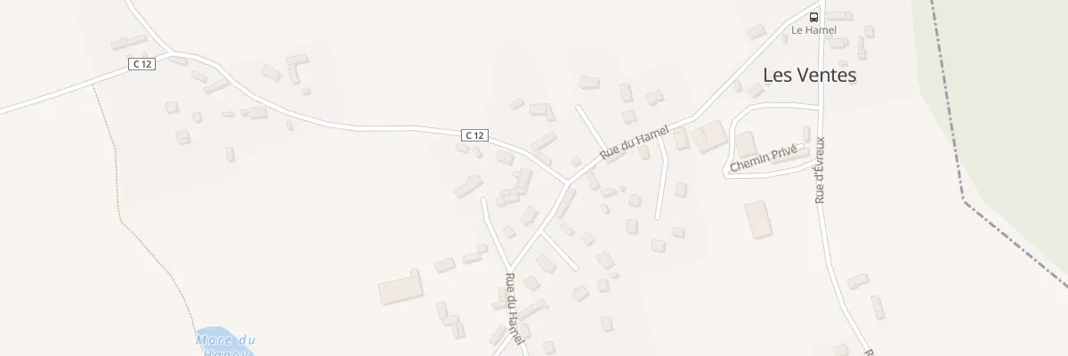 Plan du 13 Rue du Hamel aux Ventes