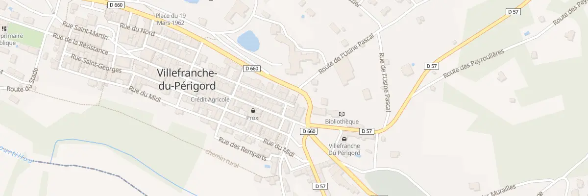 Plan du 2 Rue Saint Martin à Villefranche-du-Périgord