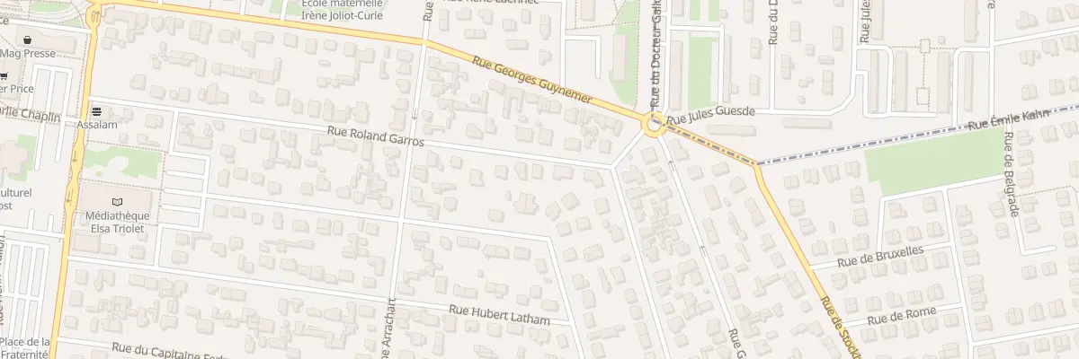 Plan du 36T Rue Roland Garros à Saint-Étienne-du-Rouvray