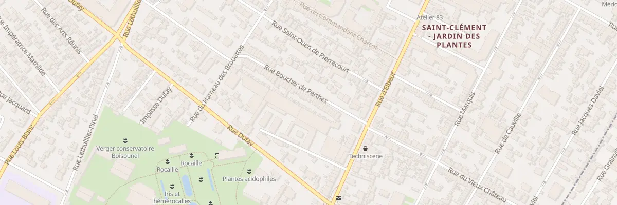 Plan du 25 Rue Boucher Perthes à Rouen