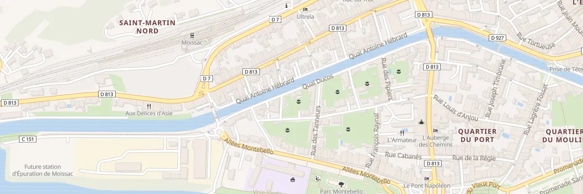 Plan du 19 Quai Ducos à Moissac
