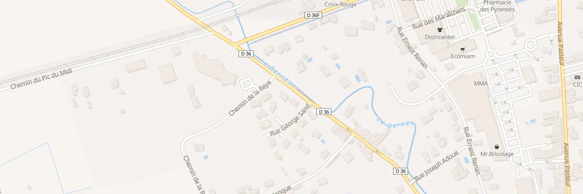 Plan du 2 Rue George Sand à Cazères