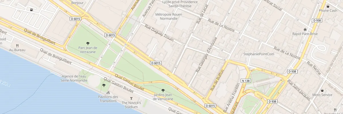 Plan du 48 Quai Gaston Boulet à Rouen